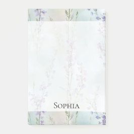 Romantische Paarse Lavendel Bloemen Post-it® Notes