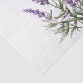 Romantische Paarse Lavendel Bloemige Bruids Shower Tissuepapier (Detail)