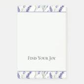 Romantische paarse lavendelbloemen post-it® notes (Voorkant)