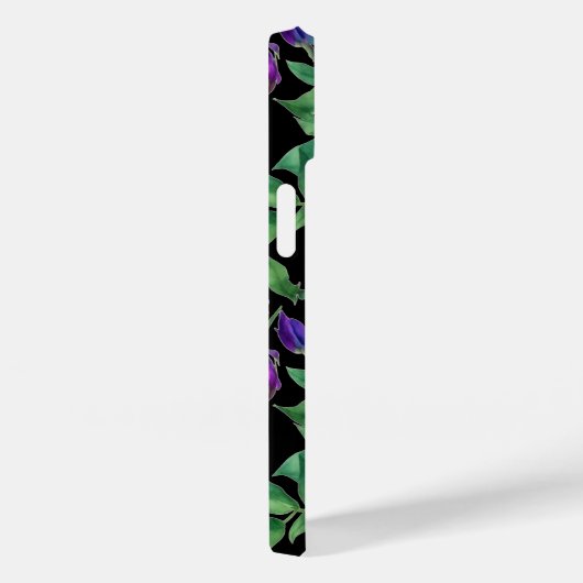 Romantische paarse magenta roze waterverf pioenroz Case-Mate iPhone case (Achterkant / Rechts)