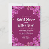 Romantische Paarse Orchidee Rozen Bloemen Vrijgeze Kaart (Voorkant)