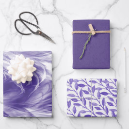 Romantische Paarse papierbladen voor het verpakken Inpakpapier Vel