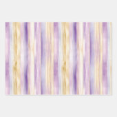 Romantische paarse roomkleurige Iris bloemrijke Br Inpakpapier Vel (Voorkant 3)