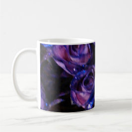 Romantische Paarse Rozen Koffiechocolade Mok