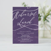 Romantische Paarse Waterverf Kaart (Staand voorkant)