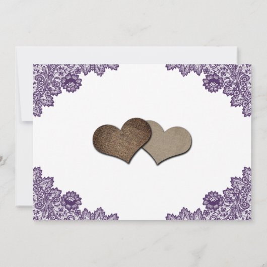 Romantische Paarse Zonnebloem Weddenschap Save The Date (Achterkant)