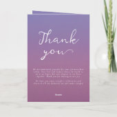 Romantische paarse zonsondergang besneeuwde bergen programma (Achterkant)