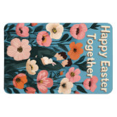 Romantische paasillustratie – LGBTQ+ Kaart Magneet (Horizontaal)