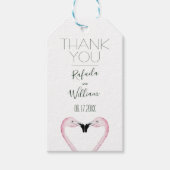 Romantische Palm bruiloft dank u Cadeaulabel (Voorkant)