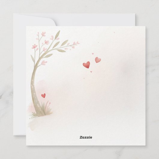 Romantische Panda Kaart (Achterkant)