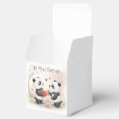 Romantische Panda Kaart - Be Mine Forever Bedankdoosjes (Geopend)