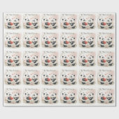 Romantische Panda Kaart - Be Mine Forever Cadeaupapier (Vlak)