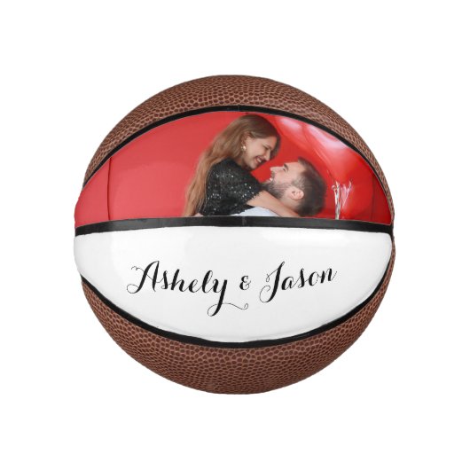Romantische paren Valentijnsdag Basketbal (Voorkant)