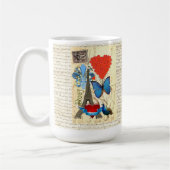 Romantische Parijse collage Koffiemok (Links)