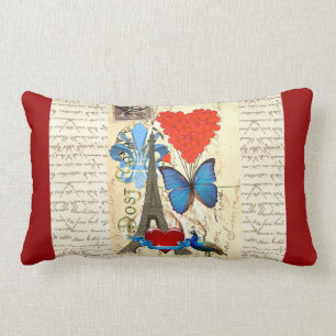 Romantische Parijse collage Kussen