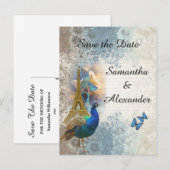  romantische Parijse collage , met uitzondering va Aankondigingskaart (Voorkant / Achterkant)