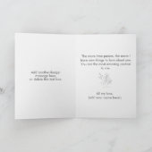 Romantische partnerdefinitie aangepaste foto Liefd Kaart (Binnen)