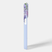 Romantische Pastel Blauw Wisteria Monogram Script  Case-Mate iPhone Case (Achterkant / Rechts)