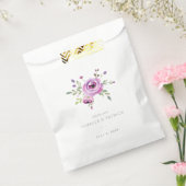 Romantische Pastel Bloemen Bedankzakje (Gezegeld)