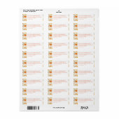 Romantische Pastel Bloemen Etiket (Full Sheet)