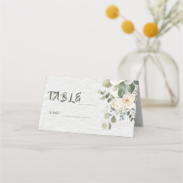 Romantische Pastel Botanische Trouwplaatskaart Plaatskaartje