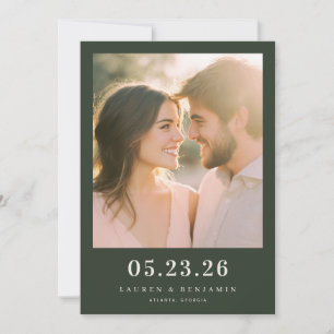 Romantische Pastel Foto Save The Date