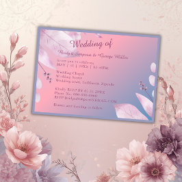 romantische pastel kersenbloesem sakura bruiloft kaart