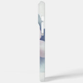 Romantische pastel roze bloem gepersonaliseerd Case-Mate iPhone case (Achterkant / Links)