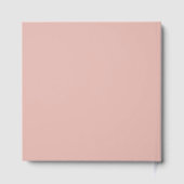 Romantische pastel roze gouden pioenen 90e verjaar gastenboek (Achterkant)
