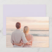 Romantische Pastel Strandfoto Kaart (Voorkant / Achterkant)