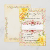 Romantische Pastel Trouw Uitnodigingen (Voorkant / Achterkant)