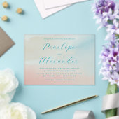 Romantische Pastel Waterverf Acryl Uitnodigingen (Insitu (Huwelijk))