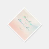 Romantische Pastel Waterverf Servet (Hoek)