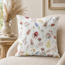 Romantische Pastel Waterverf Wilde Bloemen