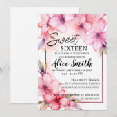 Romantische pastel wilde bloemen lente zoet 16 kaart (Voorkant / Achterkant)