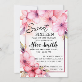 Romantische pastel wilde bloemen lente zoet 16 kaart