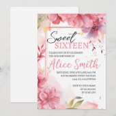 Romantische pastel wilde bloemen lente zoet 16 kaart (Voorkant / Achterkant)