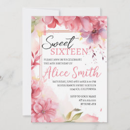 Romantische pastel wilde bloemen lente zoet 16 kaart
