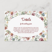 Romantische pastelbloemen bruiloft Enclosure Kaart (Voorkant)