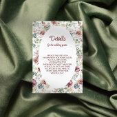 Romantische pastelbloemen bruiloft Enclosure Kaart