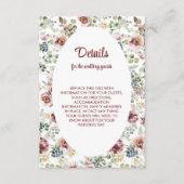 Romantische pastelbloemen bruiloft Enclosure Kaart (Voorkant)