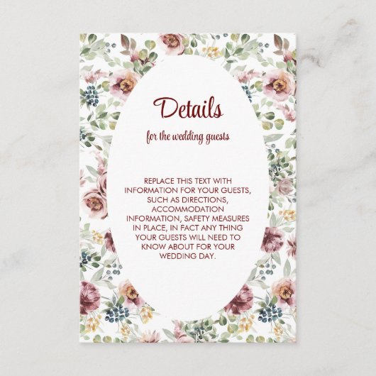 Romantische pastelbloemen bruiloft Enclosure Kaart (Voorkant)