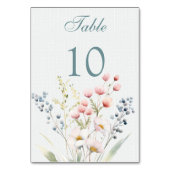 Romantische pastelbloemen Huwelijk Kaart (Achterkant)