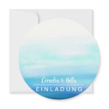 Romantische pastelkleur uitnodigingen vol kleur