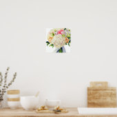 Romantische pastellen, begeleiders Boeket (C) Poster (Keuken)