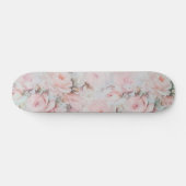 Romantische pastelroze blauwgroen elegante rozen b persoonlijk skateboard (Horizontaal)