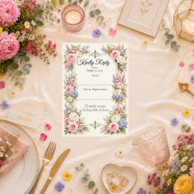 Romantische Pasteltuin Elegantie Bruiloft