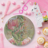 ROMANTISCHE PEAR CACTUS FLOWER MONOGRAM PARTIJ PAPIEREN BORDJE (Feest)