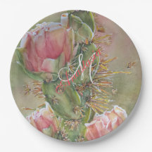 ROMANTISCHE PEAR CACTUS FLOWER MONOGRAM PARTIJ