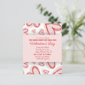 Romantische Persoonlijke Valentijnsdag Kaart (Staand voorkant)
